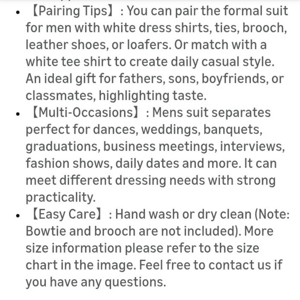 COOFANDY 3 Piece Suit - Picture 6 of 8
